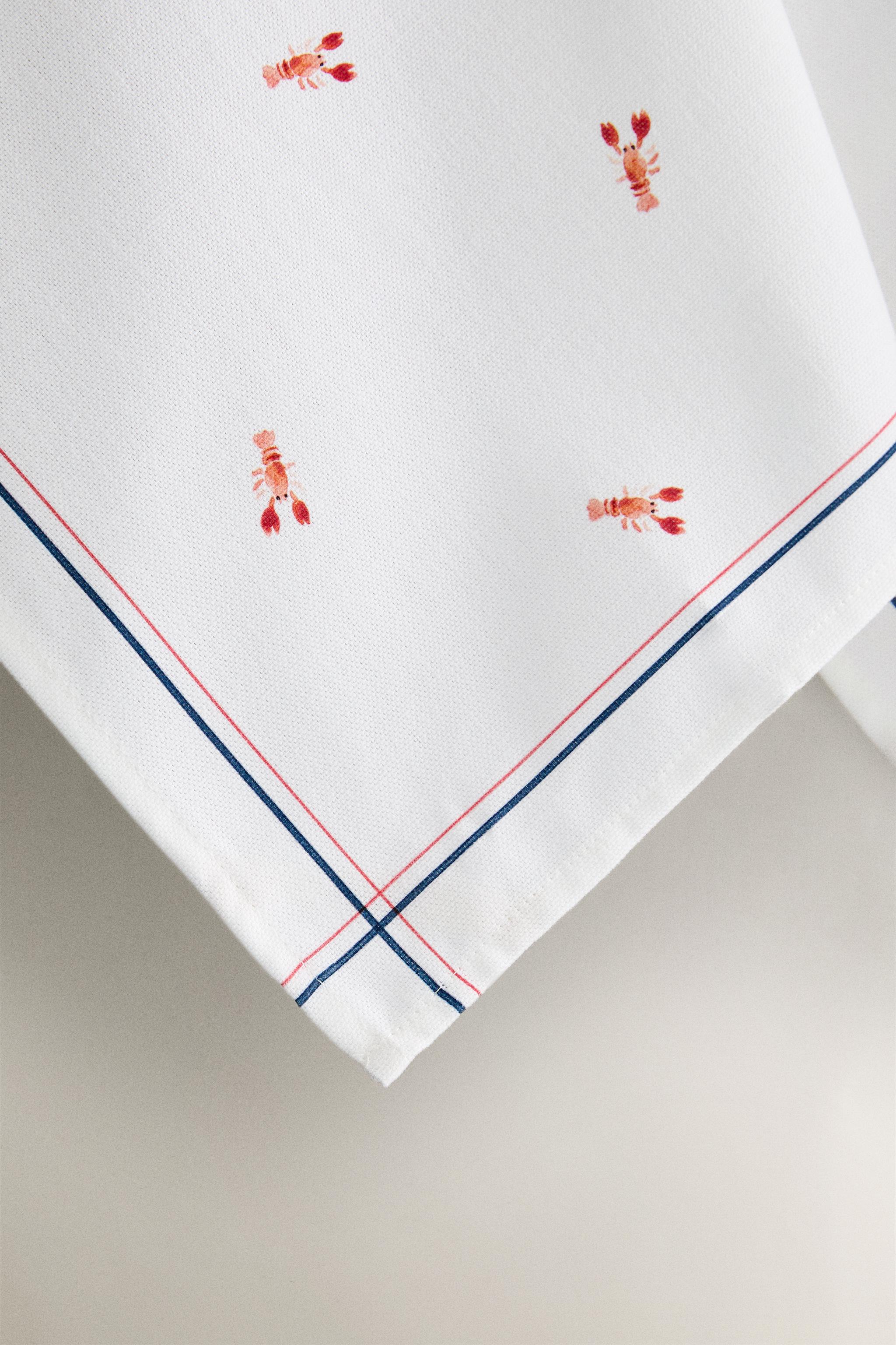 SET OF LOBSTER COTTON KITCHEN TOWELS (SET OF 2)